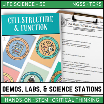 Preview of Cell Structure & Function - Demos, Lab & Science Stations