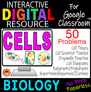 Preview of CELLS STRUCTURE & FUNCTION ~Digital Resource for Google Slides~ Biology