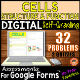 CELLS STRUCTURE & FUNCTION ~ Self-Grading Quiz Assessments