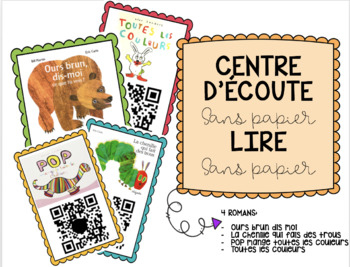 Preview of Listening Centre | Centre d'Écoute | QR Code | Read Aloud