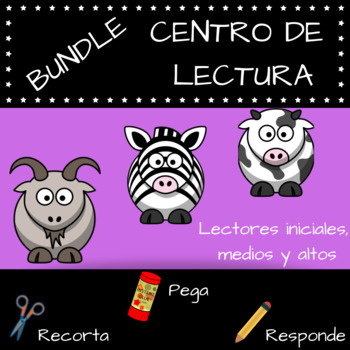 Preview of CENTROS DE LECTURA DIFERENCIADOS - SPANISH LITERACY CENTERS  K-4 CC STANDARDS