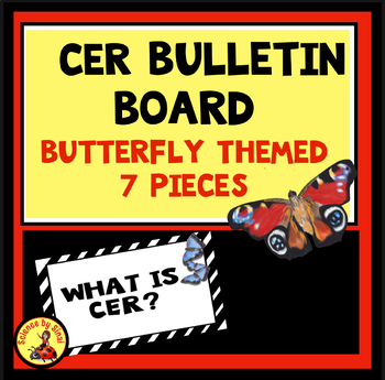 Preview of CER BULLETIN BOARD REFERENCE SET-Butterfly Theme