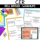 CER Bellringers Practice for Claim Evidence and Reasoning