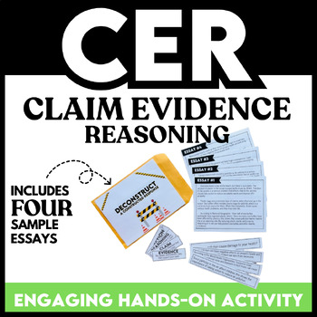 Preview of CER Claim Evidence Reasoning Activity Short Constructed Response Practice