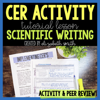 Preview of CER Activity Claim, Evidence, Reasoning Lesson for Science