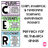 CER - Claim, Evidence, & Reasoning Posters
