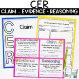 CER Claim Evidence Reasoning Activities Posters and Worksheets 
