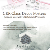 CER Class Posters | Interactive Notebook Printable | Science NGSS