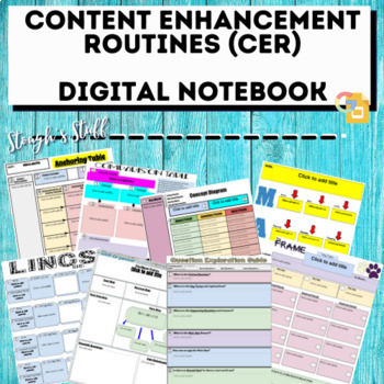 Preview of CER (Content Enhancement Routines) Digital Notebook