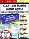 CER INVESTIGATION- Water Cycle- 5 -Labs bundle- MS-ESS2-4
