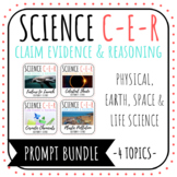 CER Lessons Bundle of (4) Topics: Physical, Earth, Space a
