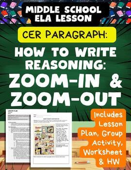 Preview of CER Paragraph How to Write Reasoning Explain Evidence Explanation Elaborate CER
