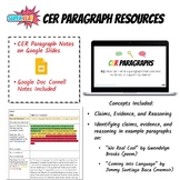 CER Paragraph Notes and Activity Bundle