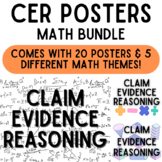CER Poster Bundle for Math | Claim, Evidence, Reasoning Posters