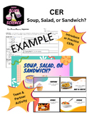 CER - Soup, Salad, or Sandwich - Introduce or Practice (be