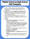 CER Template with Examples and Rubrics (Scientific Writing