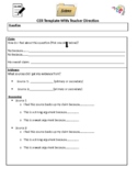 CER Templates for Social Studies with sentence stems