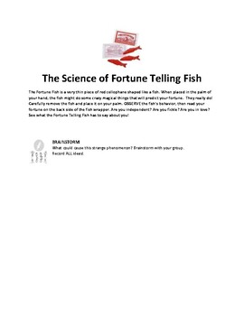 Preview of CER - The Science of Fortune Teller Fish