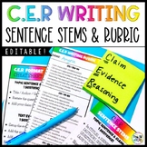 CER Writing Sentence Stems