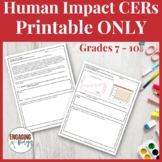 CERs for Human Impact on the Environment.