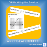 CG IVe. Writing Line Equations