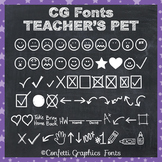 CG Teacher's Pet Font - Happy Sad Face - Behavior Chart - 