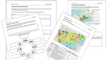 Preview of CGC1D / CGC1W - Grade 9 Geography - new curriculum COMPLETE UNIT 5