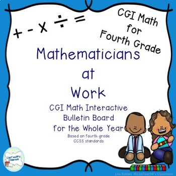 Preview of CGI Math Interactive Bulletin Board Fourth Grade