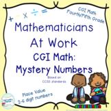 CGI Math Number Talks Mystery Numbers Place Value 2 to 7 digits