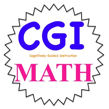 Preview of CGI problems Kindergarten 1st set W/ KEY Common Core friendly