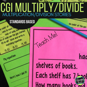 Preview of CGI Multiplication and Division Story Problems - CGI Word Problems - Grades 2-4