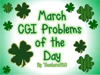 Preview of CGI Problems of the Day {March}