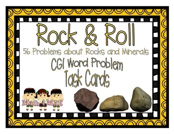 Preview of CGI TASK CARDS: Problems about Rocks and Minerals