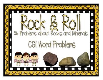 Preview of CGI Word Problems about Rocks and Minerals