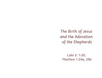 Preview of CGS Birth of Jesus and Adoration of the Shepherds Scripture Booklet