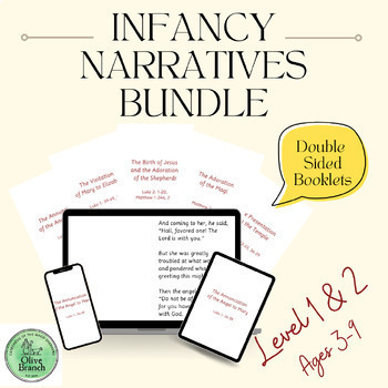 Preview of CGS Infancy Narratives Scripture Booklet Bundle