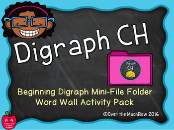 Preview of CH Digraph Mini-File Folder Word Wall Activity Pack