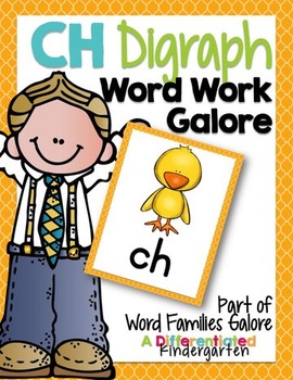 Preview of CH Digraph Word Work Galore-Differentiated and Aligned
