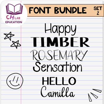 Preview of CH Font | Kids Fonts Bundle - SET 2