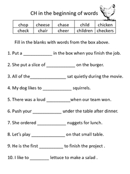 CH SH J Worksheets by Wise Owl Speech and Language Materials TpT