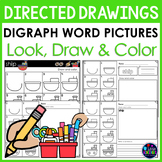 CH, SH, TH, WH Digraph Words Directed Drawing and Writing 