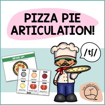 Preview of CH SOUND Pizza Articulation Cards for Single & Multisyllabic Words & Sentences