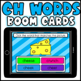 CH Words BOOM Cards Digraphs Picture Word Match