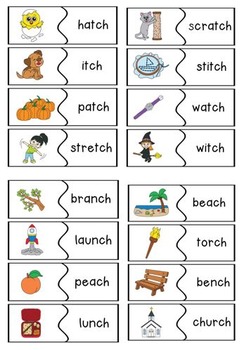 digraphs ch and tch by reading teachers backpack tpt