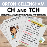 CH and TCH Spelling Rules for Orton-Gillingham Lessons