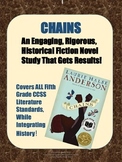 CHAINS:  A Historical Fiction Novel Study on Slavery and T