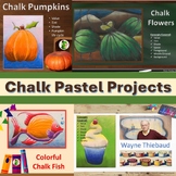 CHALK PASTELS, Value (Pumpkin, Fish, Flower, Cupcake)