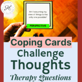CHALLENGE your THOUGHTS : CBT Coping Skills Cards - School