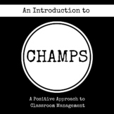 CHAMP Posters for Classroom Management