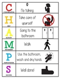 CHAMPS Behavior and Expectations Chart, Bathroom